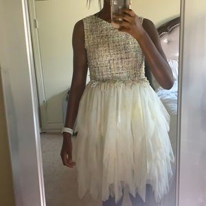 White/Cream formal girls dress